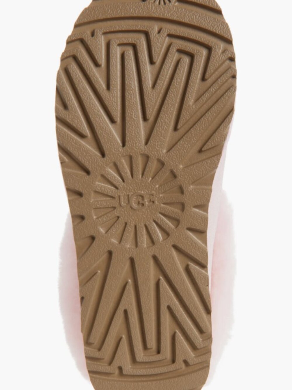 NIB UGG UGGS AUSTRALIA Tazzette Genuine Shearling Collar Slipper pink 9 - Picture 5 of 8